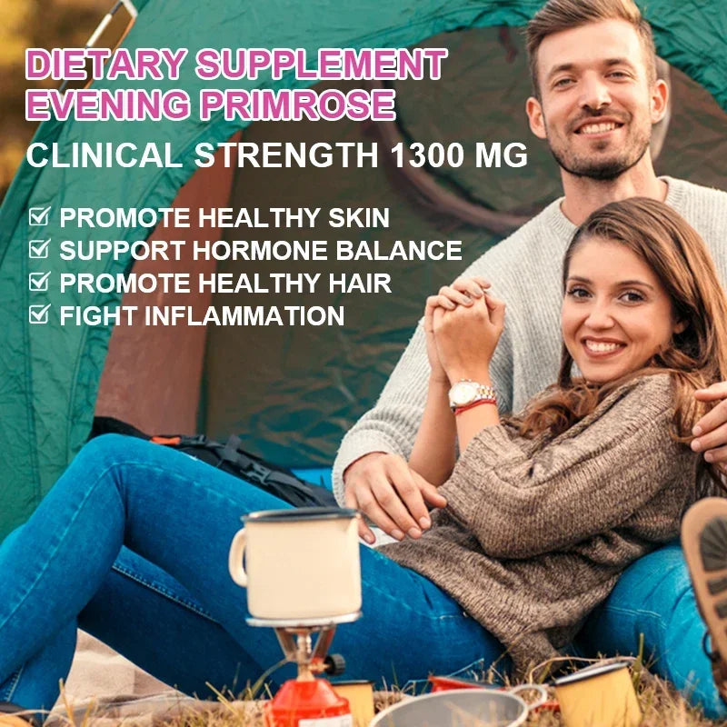 Evening Primrose Oil 1300mg | Balance Hormones & Enhance Skin Health