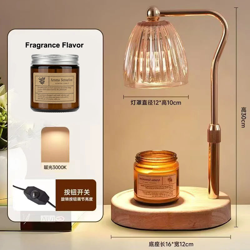 Aromatherapy Candle Heating Lamp | Romantic Dimmable Light
