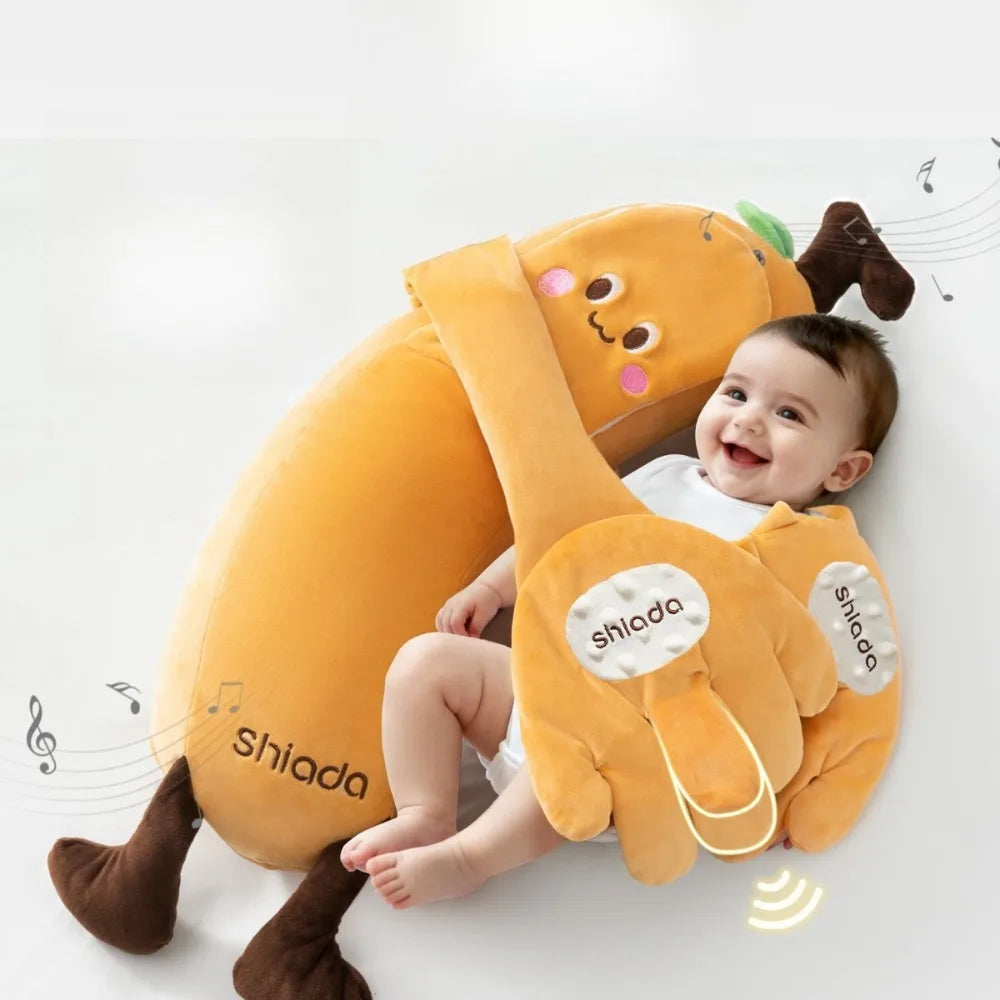 Baby Soothing Plush Pillow | Electric Patting Sleep Aid for Infants