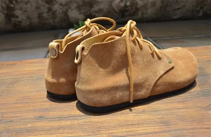Handmade High Top Genuine Leather Shoes for Women | Stylish Comfort