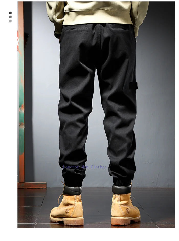 Plus Size Cotton Joggers for Men | Comfortable Ankle-Length Pants