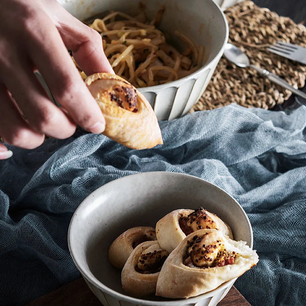 Premium Ceramic Noodle Bowl | Versatile Multifunctional Serving Dish