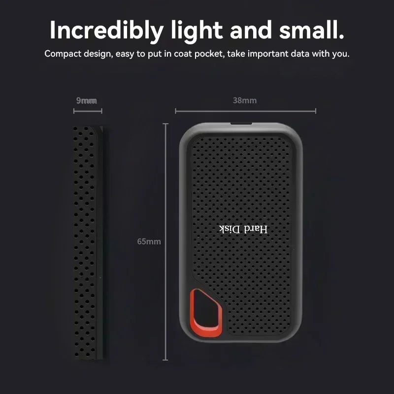 Slim Portable 4TB External SSD | High-Speed Data Storage Solution