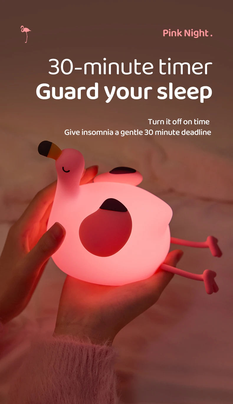 Lámpara de Mesa LED de Animales Kawaii | Luz Nocturna Divertida y Segura para Niños
