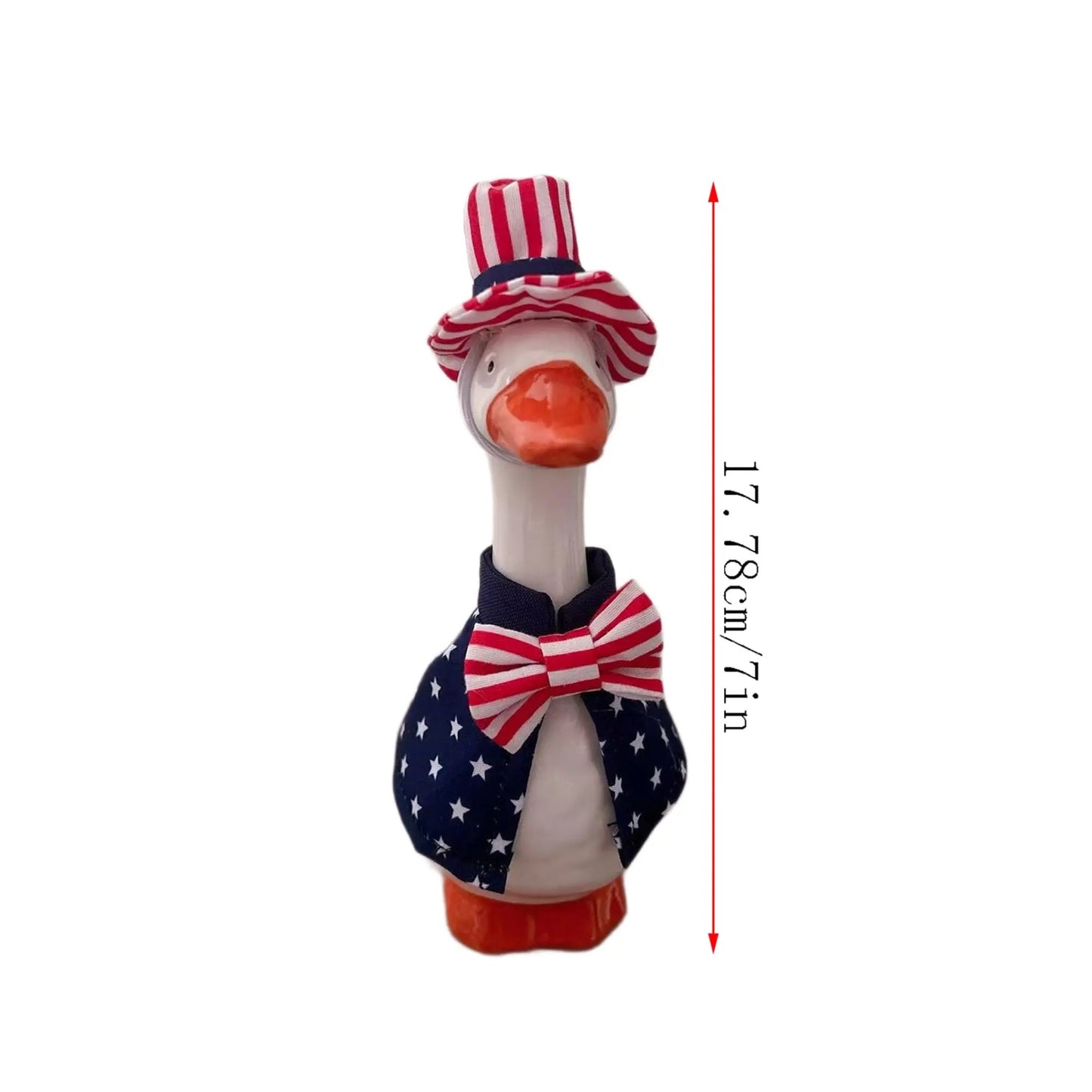Patriotic 4th of July Mini Goose Costume | Desktop Independence Decor
