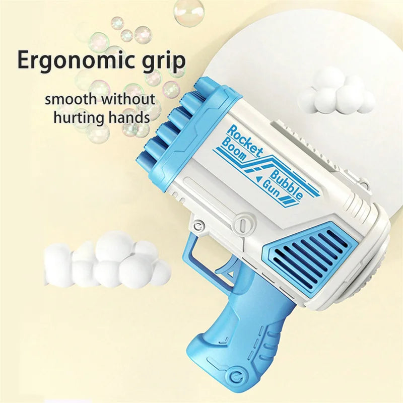 32-Hole Handheld Electric Bubble Machine for Kids