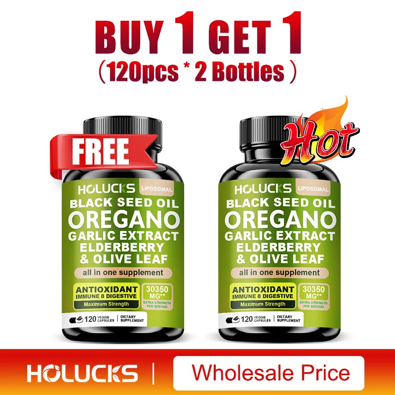 10 in 1 Oregano Oil Supplement with Immune & Digestive Support