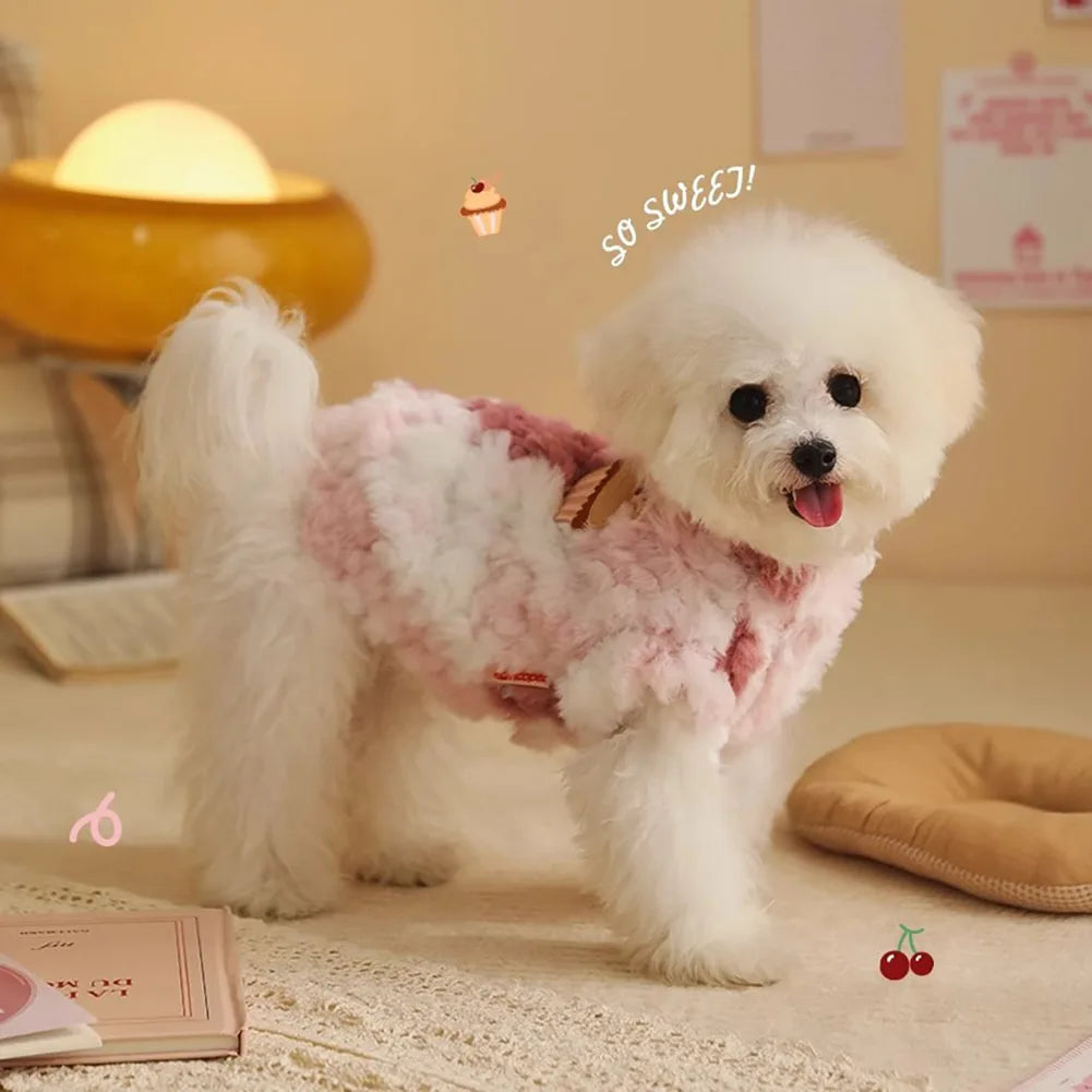Plush Pet Vest for Dogs and Cats | Warm Winter Jacket