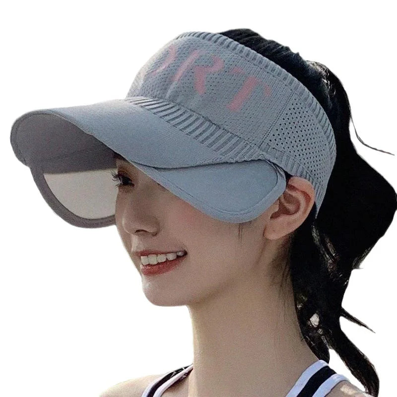 Women's Sunblock Sports Hat | Large Brimmed Outdoor Cap