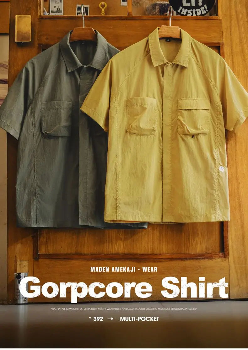 Men's Summer Quick-Dry Short Sleeve Travel Shirt | Lightweight & Stylish
