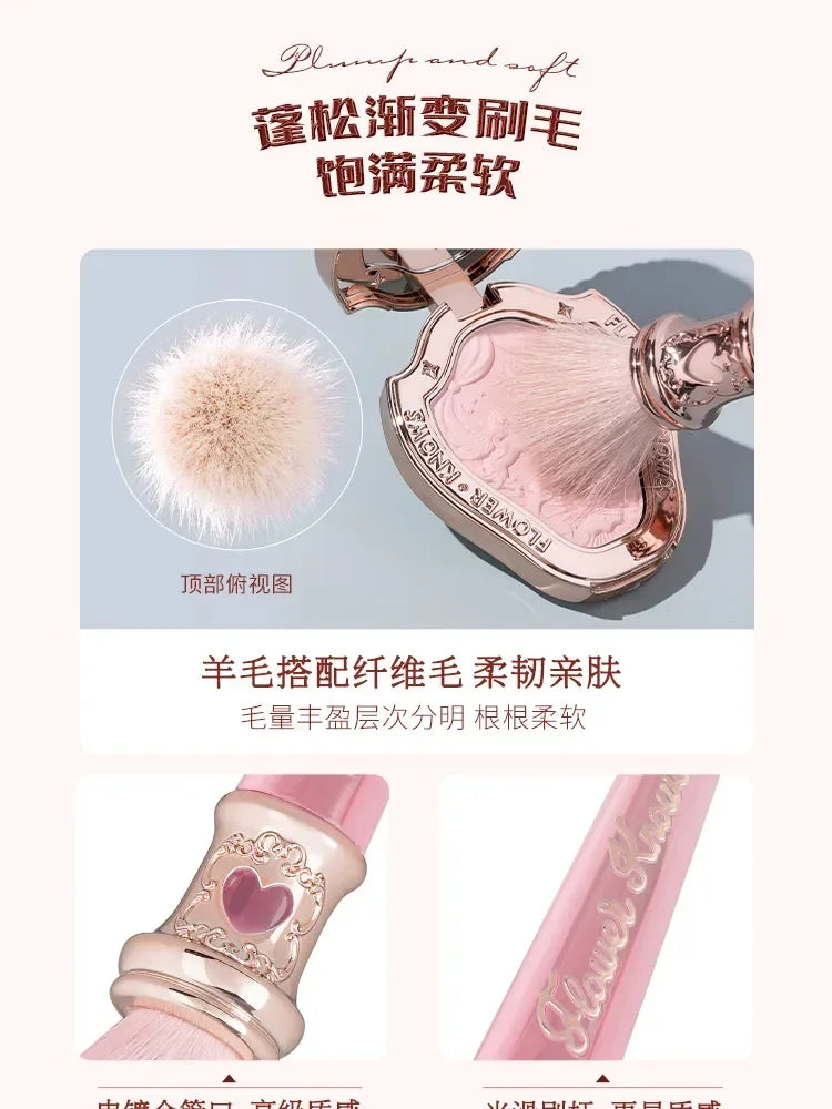 Flower Knows Strawberry Rococo Blush Brush | Soft Goat Hair Fluffy Makeup Brush 2026