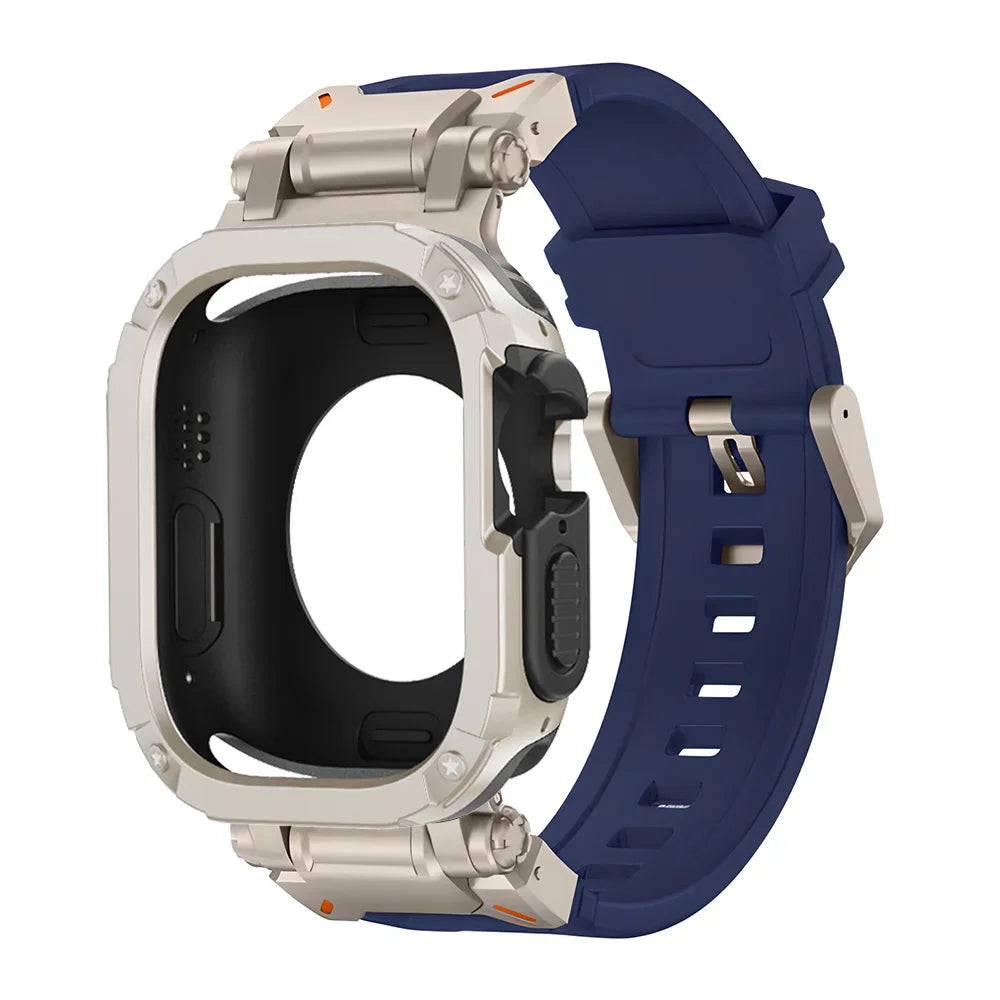 Funda protectora de TPU y pulsera de silicona para Apple Watch