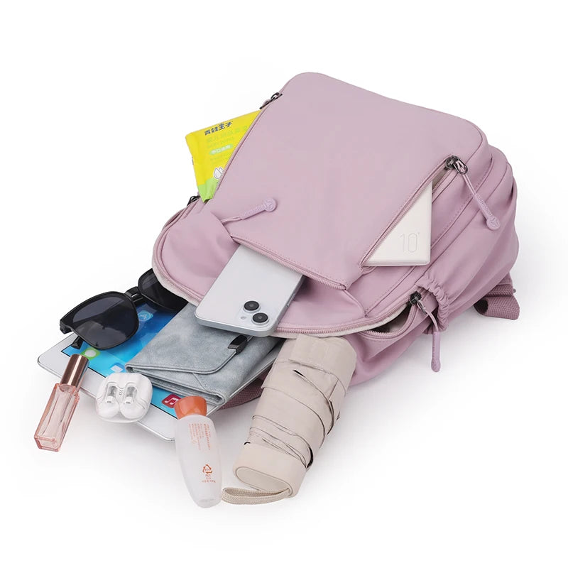 Durable Waterproof Nylon Backpack for Women | Travel & School