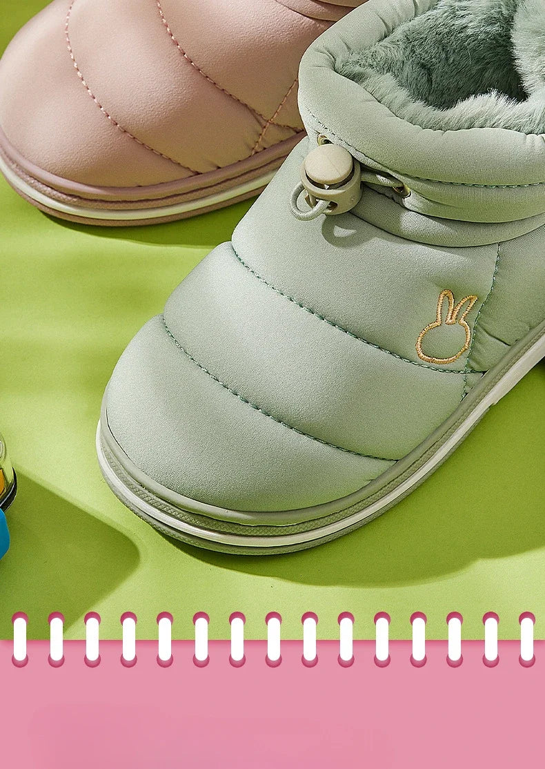 Children's Winter Cartoon Snow Boots | Warm, Waterproof & Non-Slip