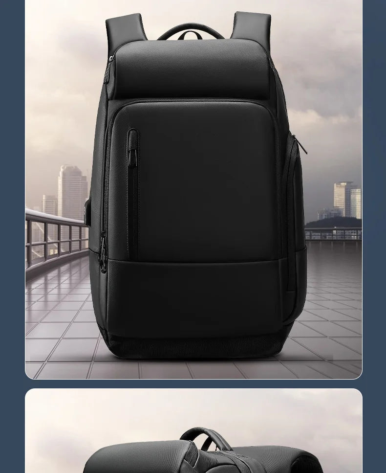 Large Capacity Waterproof Laptop Backpack with USB Charging