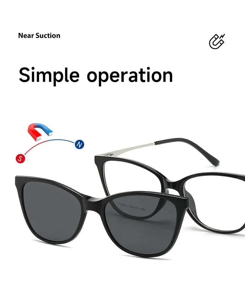 Multifunctional Cat Eye Polarized Sunglasses for Women | Customizable Lenses 2026