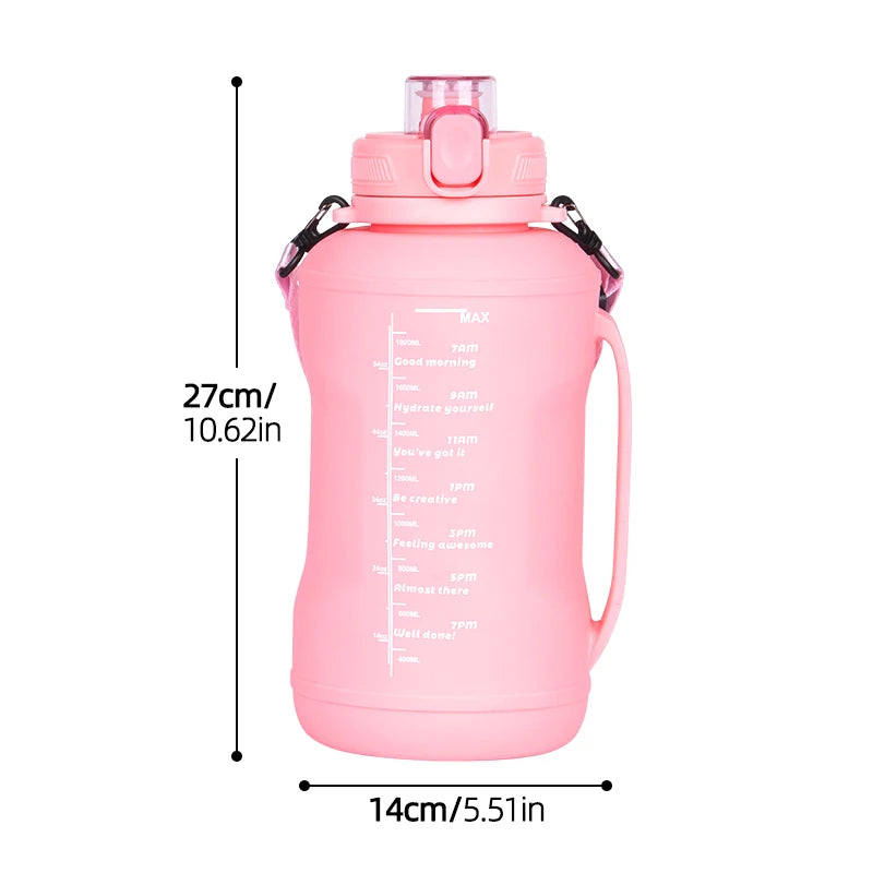 2L Portable Silicone Water Bottle | Leakproof & BPA-Free Sports Cup