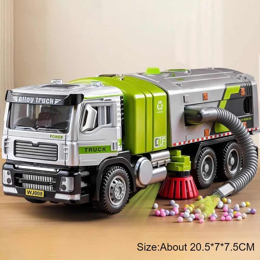 Electric Vacuum Cleaner Garbage Truck Model Toy for Kids