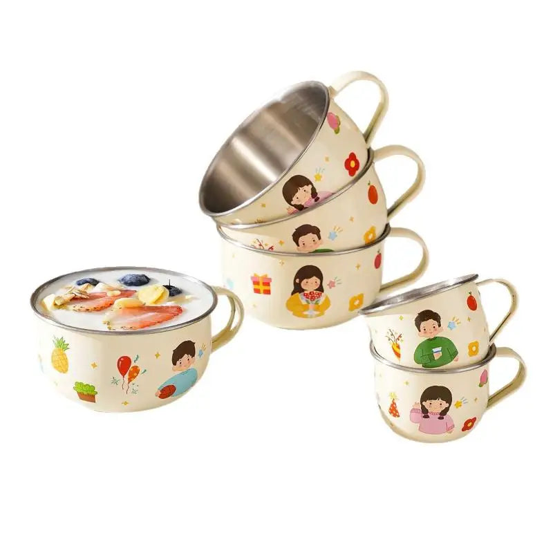 Cute Stainless Steel Water Cup for Kids | Anti-Scald Mug