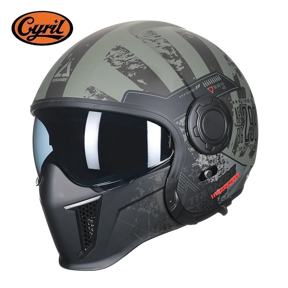 Lightweight Convertible Full Face Helmet for Electric Scooters