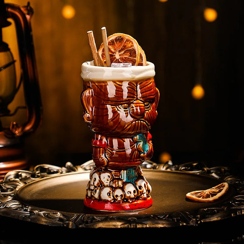 Creative Ceramic Bar Cups | Tiki Hawaiian Cocktail Glasses