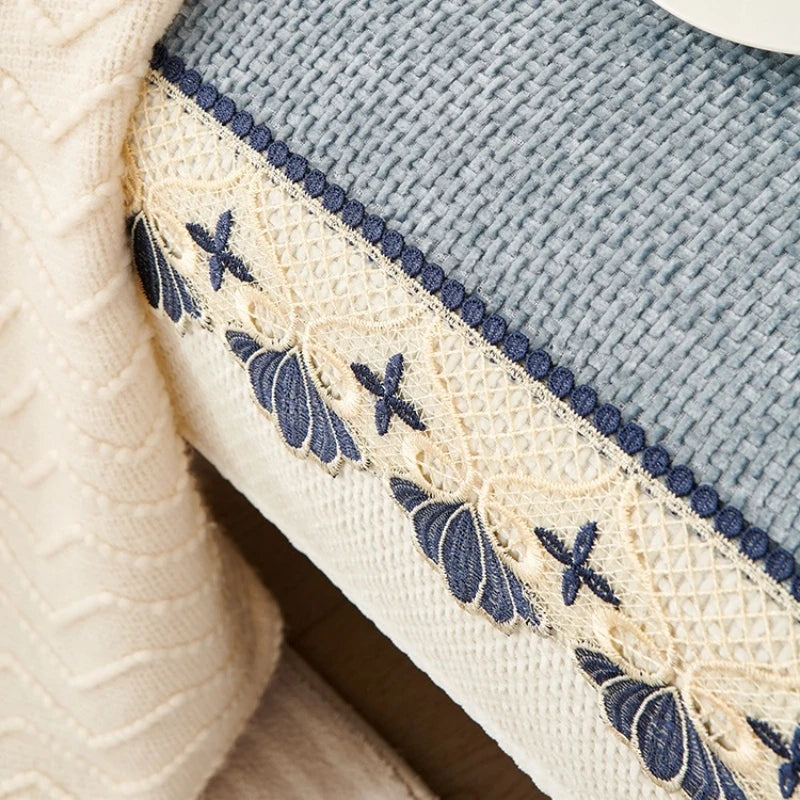 Stylish Lace Sofa Cover | Anti-Slip, Machine Washable, All-Season