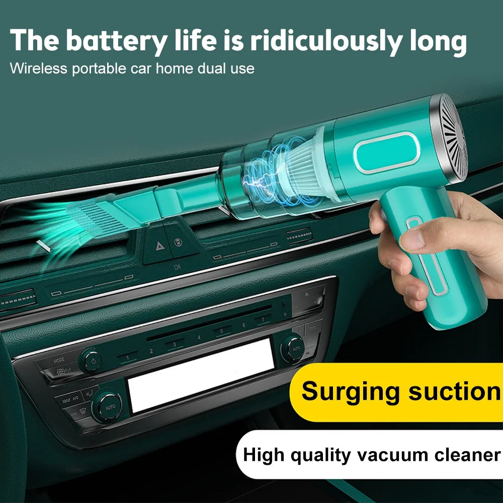 Powerful Wireless Car Vacuum Cleaner | Cordless Dual Use Mini Vacuum