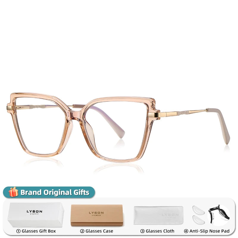 Fashionable Square Reading Glasses for Women | Anti-Blue Light