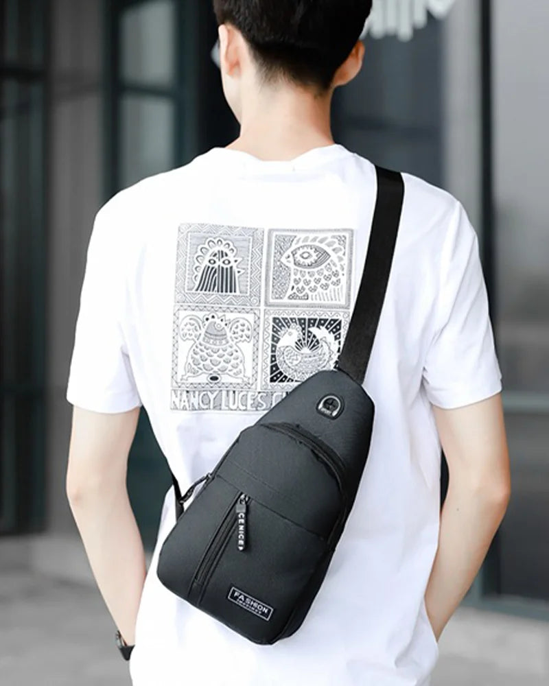 Men's Trendy Oxford Cloth Crossbody Bag | Portable Shoulder Bag
