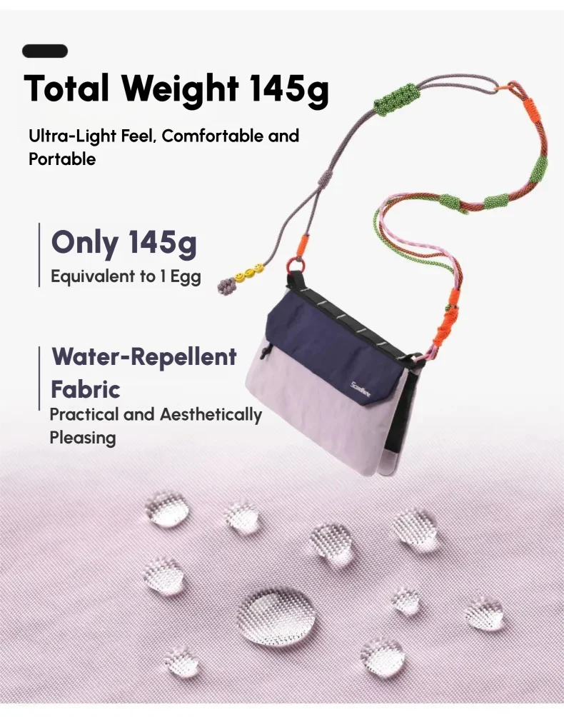 Waterproof RFID Blocking Crossbody Travel Bag for Men & Women