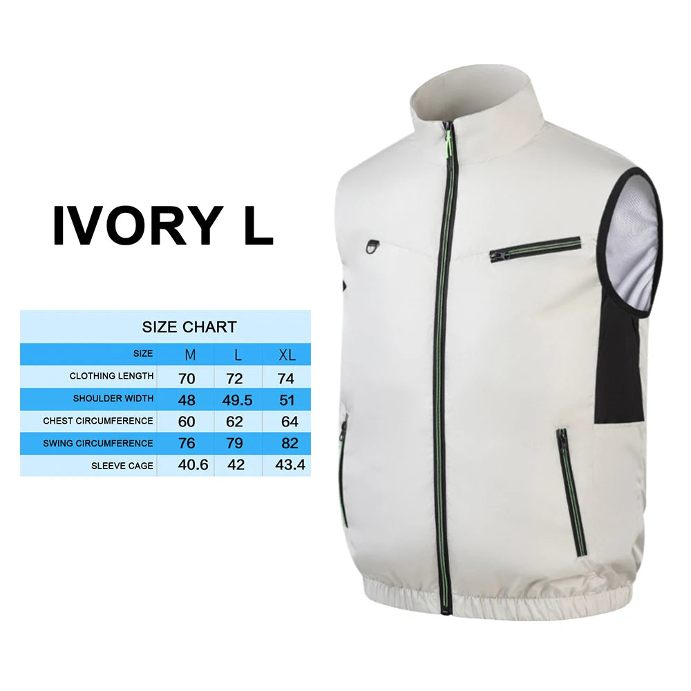 Cooling Fan Vest for Summer | Breathable Heat Resistant Jacket