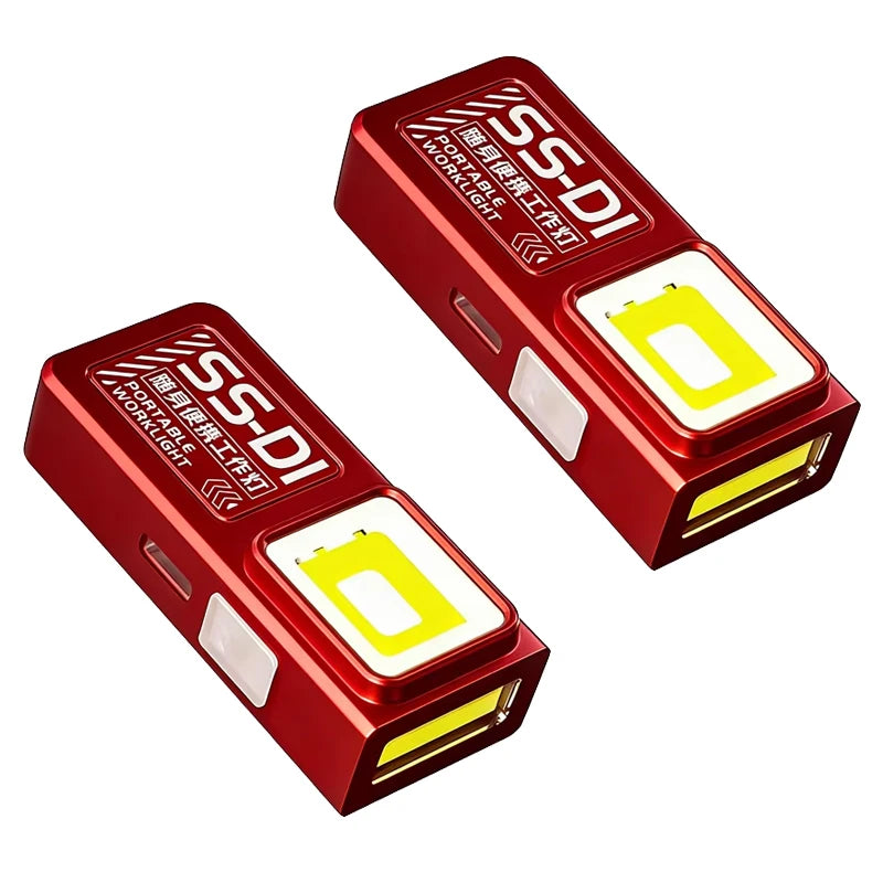 Mini linterna LED COB | Luz recargable USB C resistente al agua