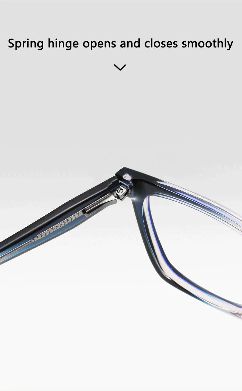 Stylish Large Frame Women's Anti-Blue Light Reading Glasses