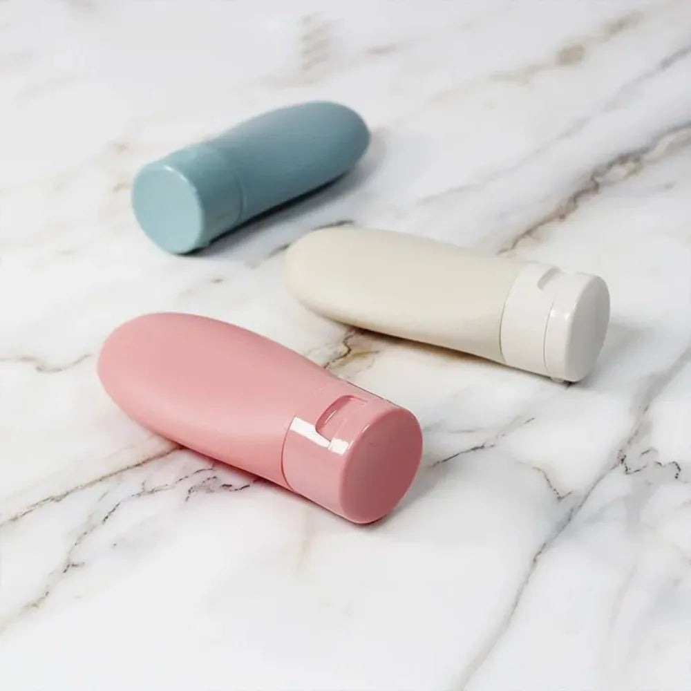 4Pcs 60ml Travel Bottle Set | Refillable Cosmetic Containers