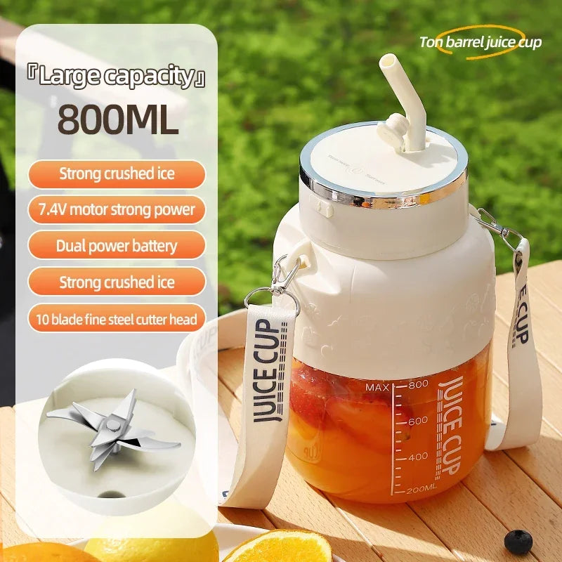 Wireless Portable Juicing Bucket | 800ml Fresh Fruit Juicer