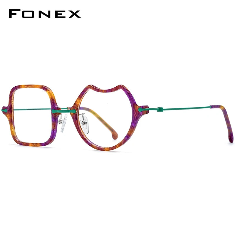 Monturas de gafas unisex cuadradas retro de titanio | Elegantes y duraderas