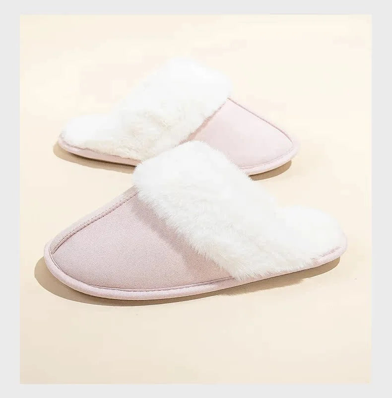 Cozy Women's Fuzzy Lined Indoor Slippers | Warm Anti-Slip Comfort