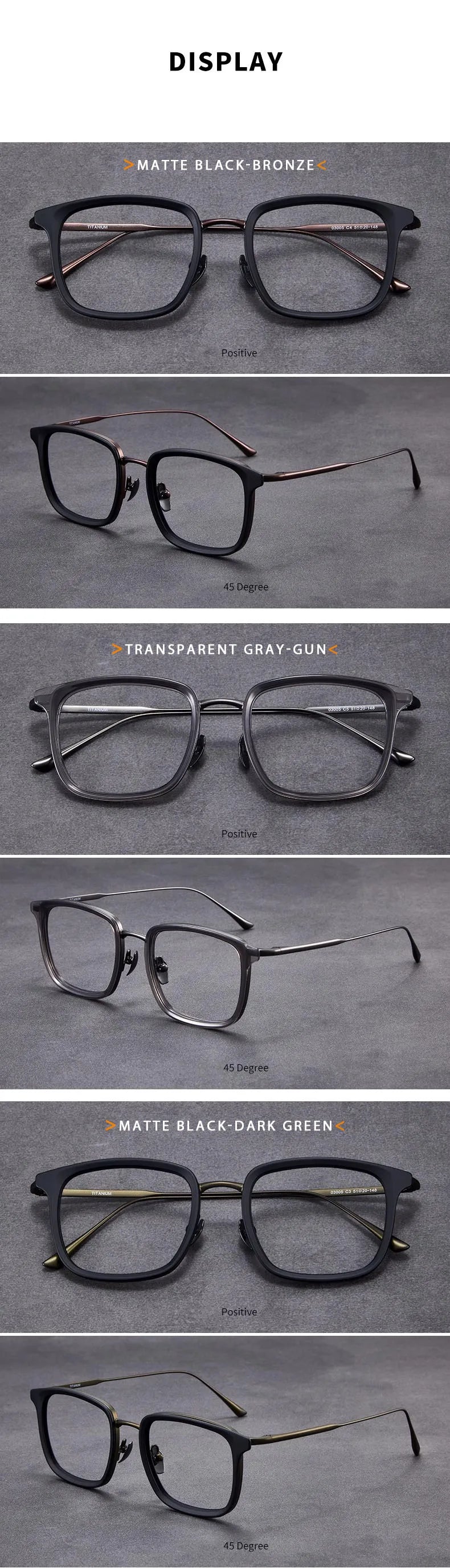 Vintage Square Anti Blue Light Glasses | Unisex Adjustable Eyewear