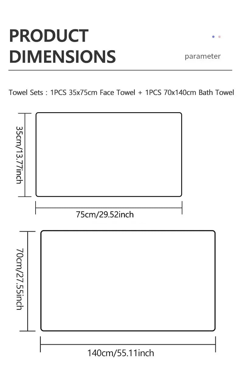 Soft Striped Towel Set | Quick Drying & Absorbent Towels