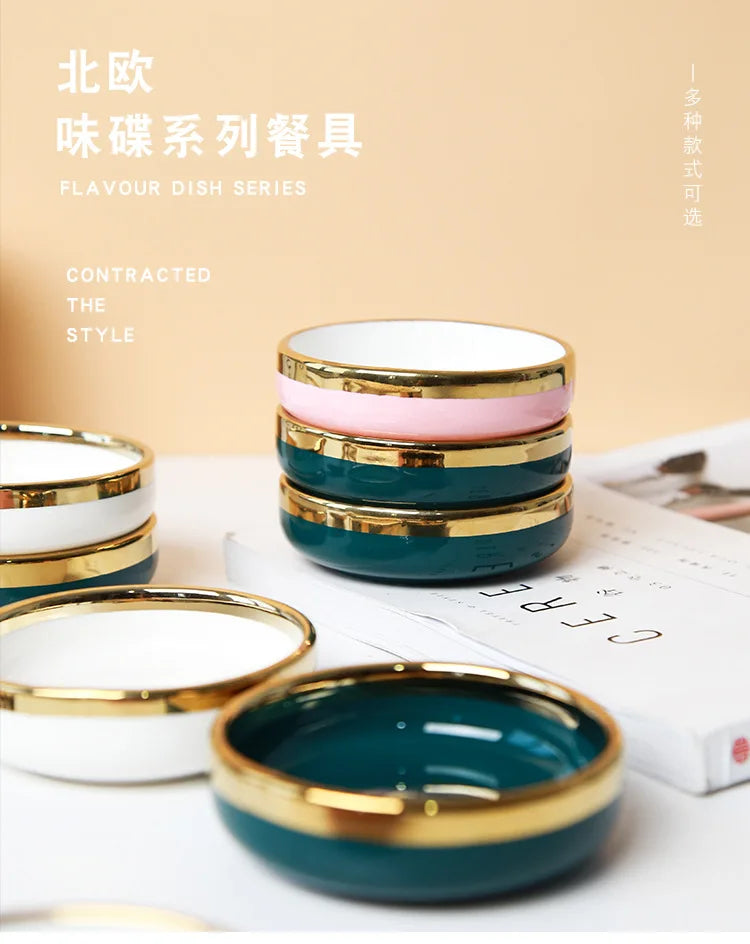 Elegant Ceramic Small Dishes for Sauces | Perfect Dining Accessory