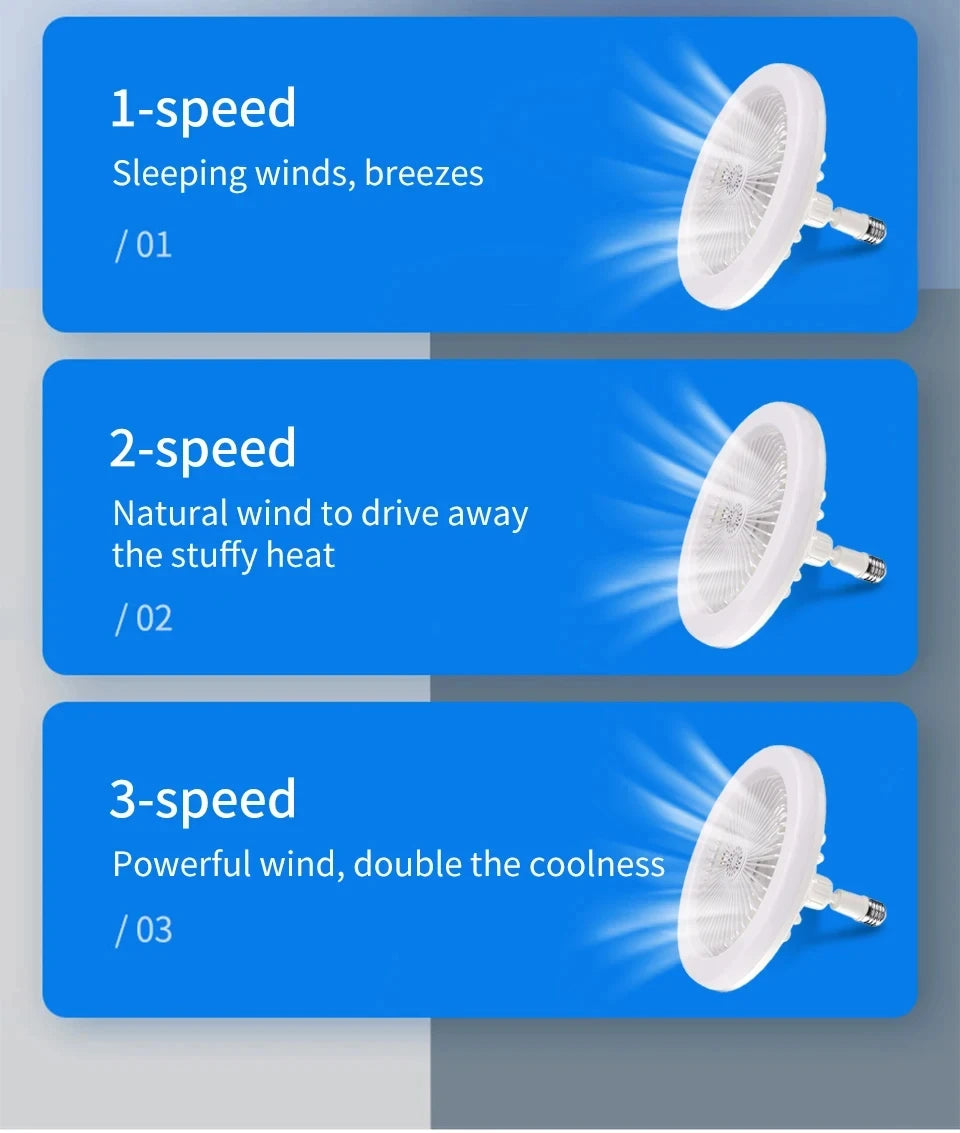 2 In 1 Ceiling Fan Lamps | Adjustable LED Decorative Light