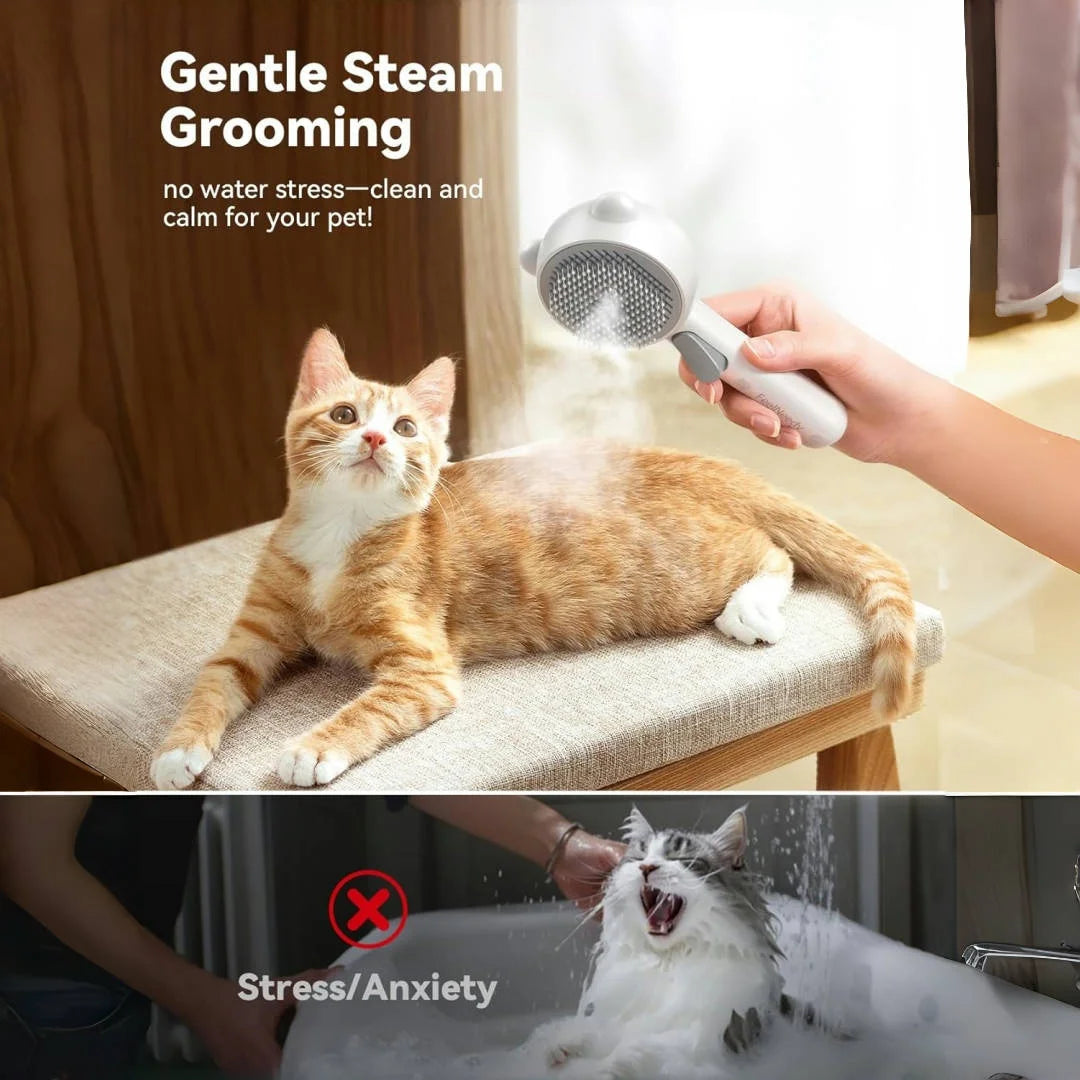 Pet Hair Comb With Spray Function | Grooming Tool for Cats