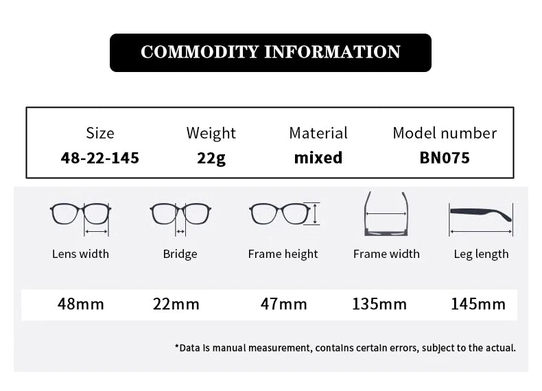 Unisex Rectangle Eyeglass Frames with UV Protection | Stylish and Versatile