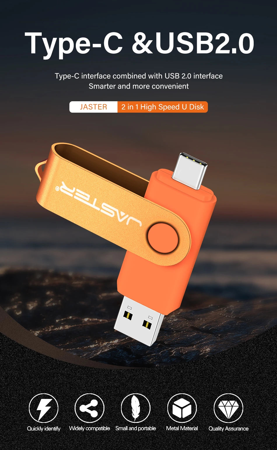 Creative Type-C USB Flash Drive – Reliable Memory Storage