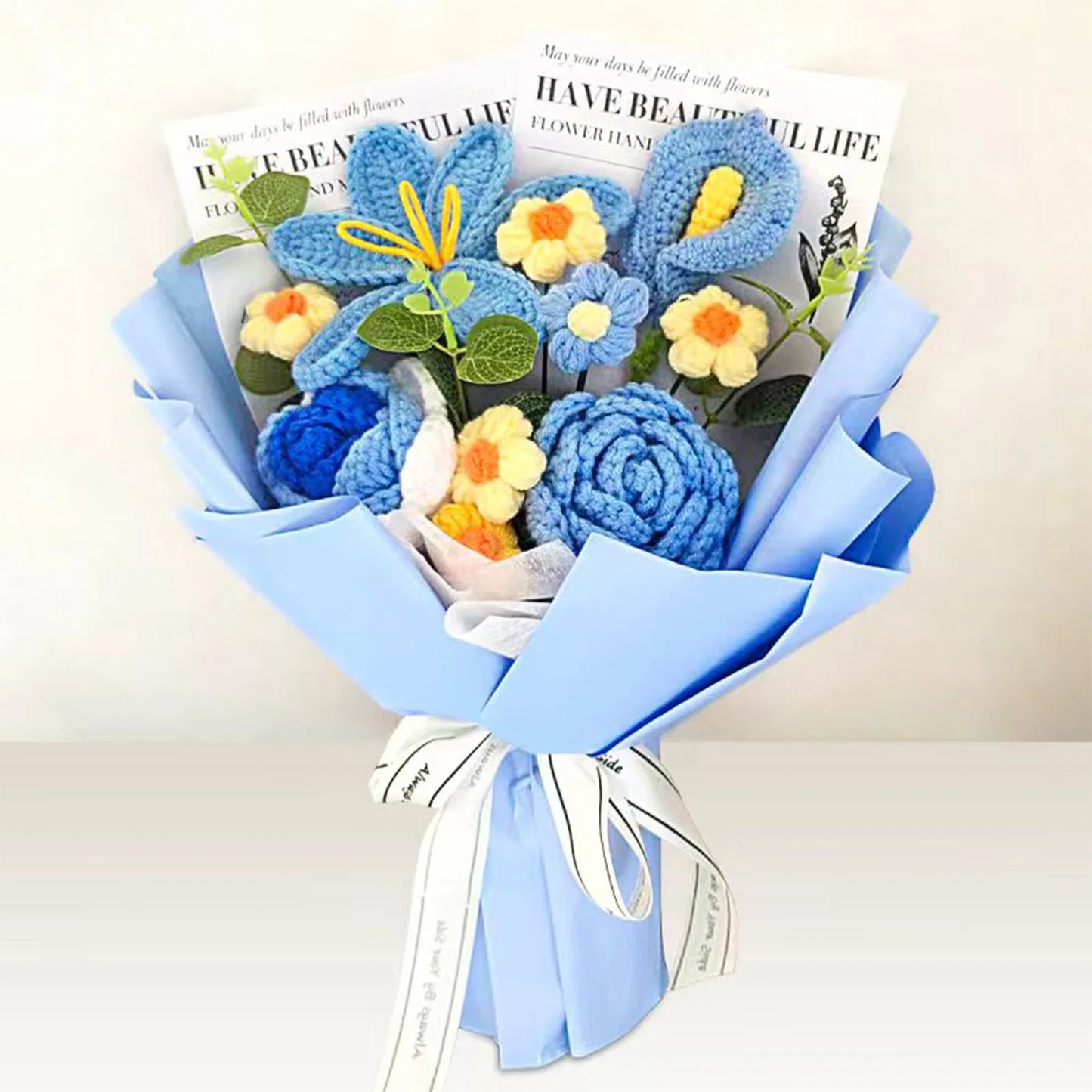 Ramo de tulipanes de ganchillo hechos a mano | El regalo perfecto para ella