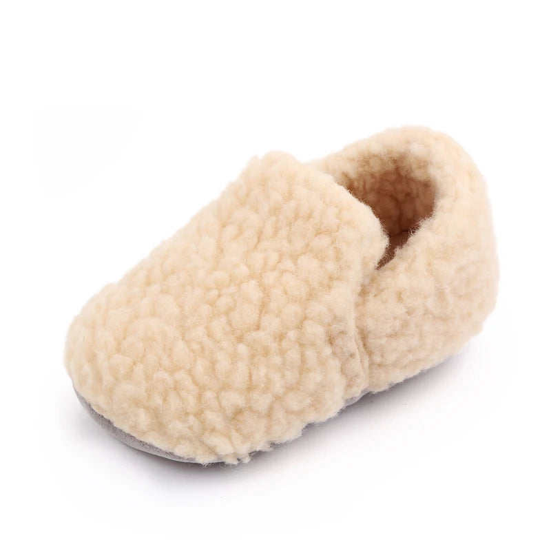 Soft Cotton Baby Prewalking Shoes | Non-Slip Winter Footwear