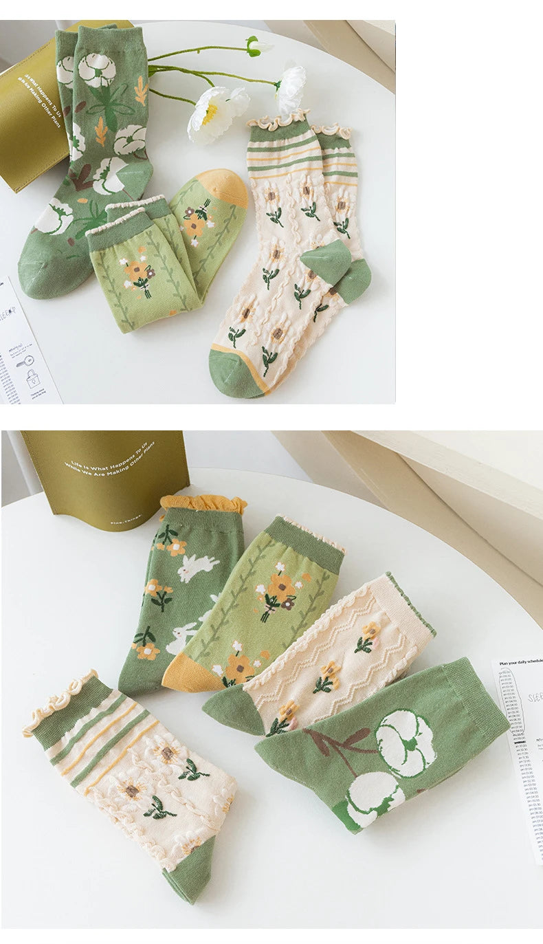Cute Cartoon Frilly Socks for Women | Sweet Japanese Style