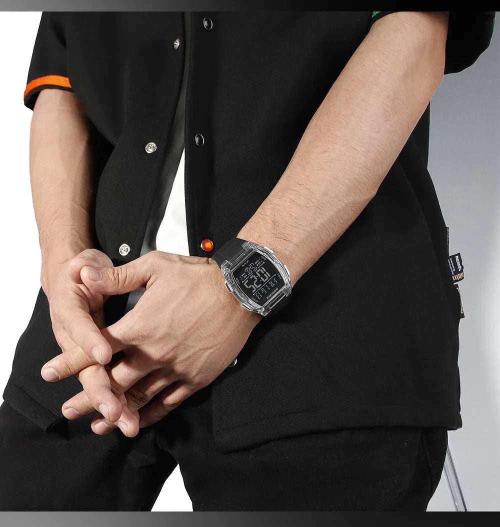 Luxury Digital Sport Watches for Men | Waterproof Silicone Band