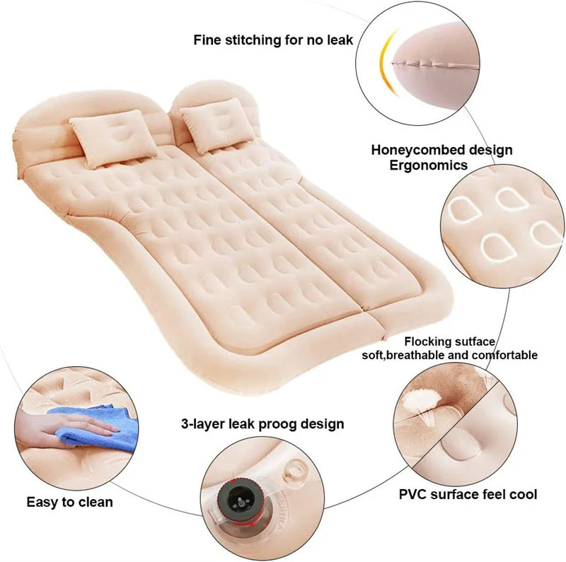 Universal Car Air Inflatable Travel Mattress | Outdoor Comfort