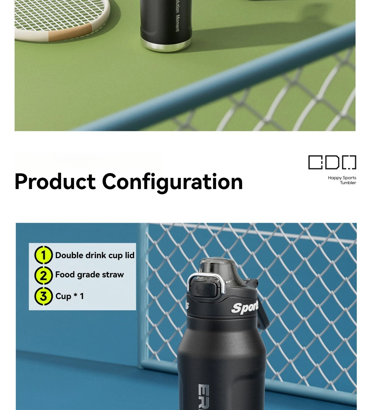 Insulated Stainless Steel Water Bottle | Perfect for Cycling & Sports